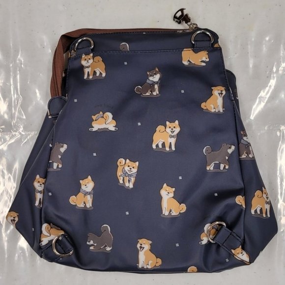 Waterproof Shiba Inu Shoulder Crossbody Backpack Bag - Picture 10 of 14